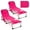 Pink, variant on Topcobe 5-position Outdoor Folding Chaise Lounge Chair, Outdoor Patio Furniture for Garden Backyard Pool Deck-Pink