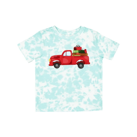 Inktastic Christmas Red Vintage Truck with Presents Boys or Girls Toddler T-Shirt