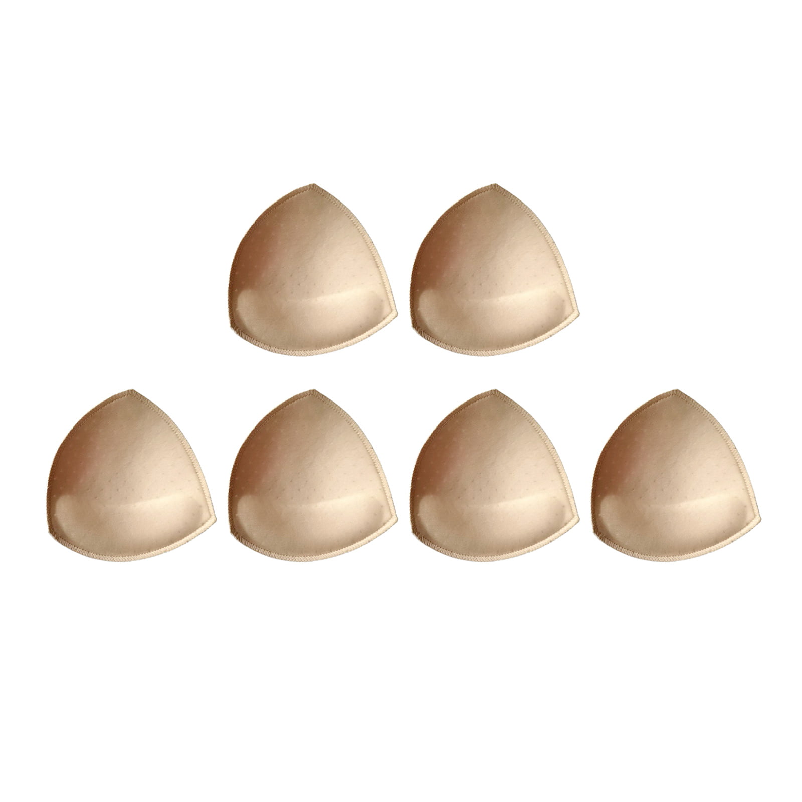 3 Pairs Removeable Push up Triangle Bra Pads Inserts,Replacement Pad for  Bikinis Top Sport Bra Swimsuit for A B C Cups-Beige, Beige, Small Size :  : Fashion