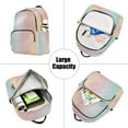 thumbnail image 5 of FORMRS Mini Backpack Purse for Women Quilted Travel Daypack Casual Shoulder Bag, Wavy Striped, 5 of 7