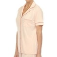 thumbnail image 4 of White Mark Women's Solid Short Pajama Set, 4 of 6