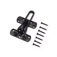 thumbnail image 1 of Door Lock Latch for Home Security, Front Door Locks for Kids, Home Reinforcement Lock for Swing-in Doors, Thicken Solid Aluminium Alloy, Matt Black, 4PCS, 1 of 7
