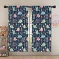 thumbnail image 5 of Blackout Kids Curtains,Dark Blue Girl Themed Dinosaurs Pattern Childrens Insulated Curtains Set Of 2,Bedroom Essentials,Toddler Room Decor 52"x63", 5 of 5