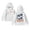 White, variant on Trendfront Girls Hawaii Palm Tree Letter Graphic Hoodies Long Sleeve Kangaroo Pocket Fall Winter School Sweatshirt Tops