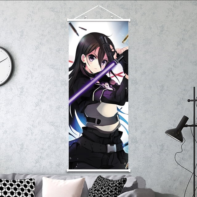 Pintura mural Sword Art Online Asuna de 30 x 75 cm, tela