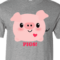 thumbnail image 4 of Inktastic Kawaii I Love Pigs T-Shirt, 4 of 5
