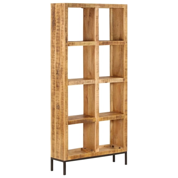 vidaXL Bookshelf 31.5"x9.8"x68.9" Solid Mango Wood