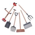 thumbnail image 4 of OUNONA 6Pcs Micro Landscape Tool Set for Wild Animal Scene Farm Landscaping Children Hobbyists, 4 of 8