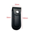 thumbnail image 2 of Cierre a presión Cuchillos plegables de cuero Funda de Remaches de metal Clásica Acampar al aire libre Práctico resistente al desgaste Bolsa de , S NEGRO Sunnimix Funda de caza, 2 of 8