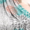 thumbnail image 3 of Orange Floral and Petal Pattern Blanket,Comfortable Soft Flannel Throw Blanket,All Season,Warm Lightweight Blankets for Sofa Bed Couch Living Room Chair,30"x40", 3 of 4