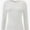 White, variant on Womens Pullover Long Sleeve Crewneck Shirts Ribbed Knit Slim Fitted Casual Jumper Tops