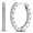No.19, variant on MULA European 925 Sterling Silver Starry Night Huggie Hoop Earrings For Women, Hypoallergenic Sparkling 5A Zircon Jewelry Birthday Gift with Box