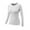 White, variant on Women Compression Quick-Dry T-shirts Long Sleeve Activewear Tight Fitness Yoga Tops