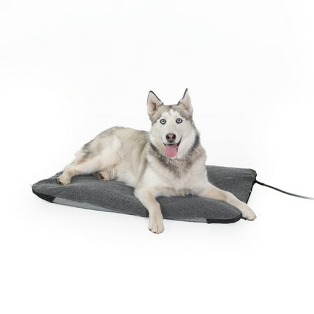 UPC: 0655199637775 | K&H Pet Products Lectro-Soft Outdoor Heated Pet Bed Gray Large 25 X 36 Inches