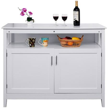 wood kitchen storage jo costway buffet sideboard server cabinet dining modern table manufactured bethany island