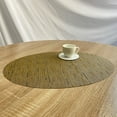 thumbnail image 6 of Oval Placemats for Kitchen Table and Dining Room, Bamboo Texture Heat-Resistant and Surface Washable Table Mat, 17.72"x12.6", 6 of 7