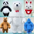 thumbnail image 4 of Disfraz inflable de mascota oso polar de 2 m/2,6 m/3 m, muñeco de peluche gigante, panda para cosplay, 4 of 5