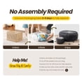 thumbnail image 4 of Ovios Oversized 5FT Bean Bag Chair with Ottoman, Memory Foam Filled Lounge Floor Chair for Adults, Comfy Bean Bag Sofa for Living Room, Bedroom, Dorm, Gray, 4 of 9