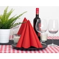 thumbnail image 3 of AMERICAN HOMESTEAD Paper Napkins - Red Disposable Linen-Like Dinner Napkins - Restaurant-Quality Table Serviettes for Weddings, Parties, and Events - 15.75" x 15.75" - 50 Count, 3 of 6