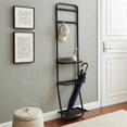 thumbnail image 2 of Eastmen Narrow Powder Coated Steel Frame Hall Tree in Slate Gray, 2 of 4