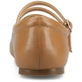 thumbnail image 4 of Journee Womens Darlin Multi Strap Square Toe Dress Flats, Widths Available, 4 of 9