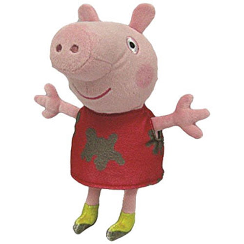 UK Exclusives Peppa Pig NEW Ty Beanie Babies Set MUDDY PUDDLES PEPPA & GEORGE 