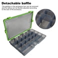 thumbnail image 2 of Caja Señuelos Impermeable Extra Con Inserciones Caja Accesorios para Aparejos Pesca Caja Cebo (verde), 2 of 9
