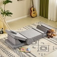thumbnail image 4 of Ktaxon Corduroy Kids Toddler Couch 14PCS Modular Sofa Set, Convertible Play Couch for Living Room, Playroom, or Bedroom Gray, 4 of 6