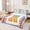White Blue A, variant on Erosebridal Initial M Letter Kid Twin Sheet Sets, Cute Ice Cream Baseball Bedding, 3pcs