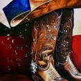 thumbnail image 5 of Orinice Cowboy Hat Boots Texas Flag Bathroom Decor Set | Colorful Luxurious Polyester Fabric Shower Curtain Set with Hooks | Waterproof Shower Curtain for Bathroom Decoration 60x72, 5 of 7