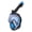 Black and blue, variant on YIEMEEN Underwater Scubas Whole Face Snorkel Mask AntiFog Goggles Swimming Equipment