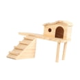 thumbnail image 2 of Almencla Hamster with Climbing Ladder Cabin Cage Accessory for Gerbils Mouse B, 2 of 8