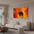 thumbnail image 3 of Abstract Portrayal Of a Screaming Face Poster Decorative Painting Canvas Wall Art Living Room Posters Bedroom Painting,Frame-style,24x36inch(60x90cm), 3 of 8