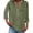 A-Green711, variant on Women's Pocket Blouse Three Quarter Sleeve Split Neck Henley Top Lightweight Casual Daily Wear Blouses
