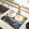 thumbnail image 2 of Yayeee Dish Drying Mat for Kitchen Counter 18" x 24" Microfiber Super Absorbent Coffee Decorative Pad, Swirling Starry Sky, 2 of 9