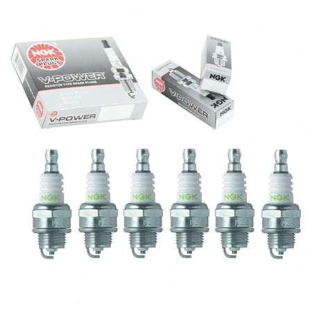 6 pc NGK 4562 V-Power Spark Plugs for 848 848S 90114 CJ8Y XST2976 XST2976DP Ignition Wire Secondary