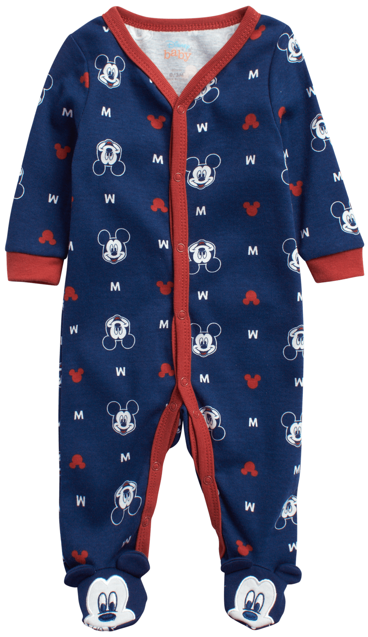 Disney Baby Boys’ Footed Coveralls Newborn Layette Sleep n' Play