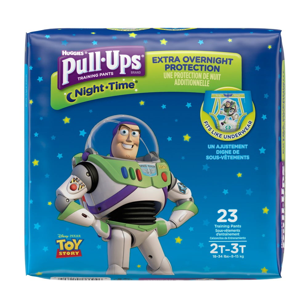 Huggies Pull-Ups NightTime Training Pants Jumbo Pack - Size 2T-3T (23ct),  Size: 2T-3T (23 Count) (Pack of 24)
