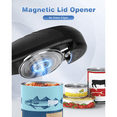 thumbnail image 3 of Rechargeable Electric Can Opener for Seniors, One-Touch Automatic Can Openers Smooth Edge for Kitchen,1 * Electric can opener 1 * USB-C charging cable 1 * English instruction manual,Black, 3 of 7