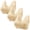 Beige, variant on 3 Pack Front Snap Closure Bras for Older Women Full Coverage Comfort Wireless Bralettes Wide Strap Support Bras for Elderly Ladies Multicolor #6 L