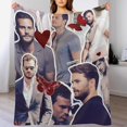 thumbnail image 5 of Cool #7 Jamie Dornan Blanket Ultra Soft Flannel Fleece Blanket Stylish Bedroom Living Room Sofa Warm Blanket All Season Use 40""*50"" （100 * 130cm）, Style-11, 5 of 6