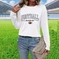 thumbnail image 2 of Charella Long Sleeve Shirts for Women Casual Graphic Tee Loose Fit Crew Neck Ptinted Tops Soft Clothes (3XL, White 1), 2 of 6
