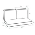 thumbnail image 3 of Arden Selections Outdoor Loveseat Cushion Set 46 x 26, French Blue Texture, 3 of 6
