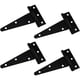 thumbnail image 1 of Promoción, bisagra en T, bisagra triangular, bisagra en T resistente, triángulo galvanizado de 4 pulgadas, negro, se puede utilizar para colgar puertas de armarios, puertas de jardín, cajas de madera,, 1 of 5