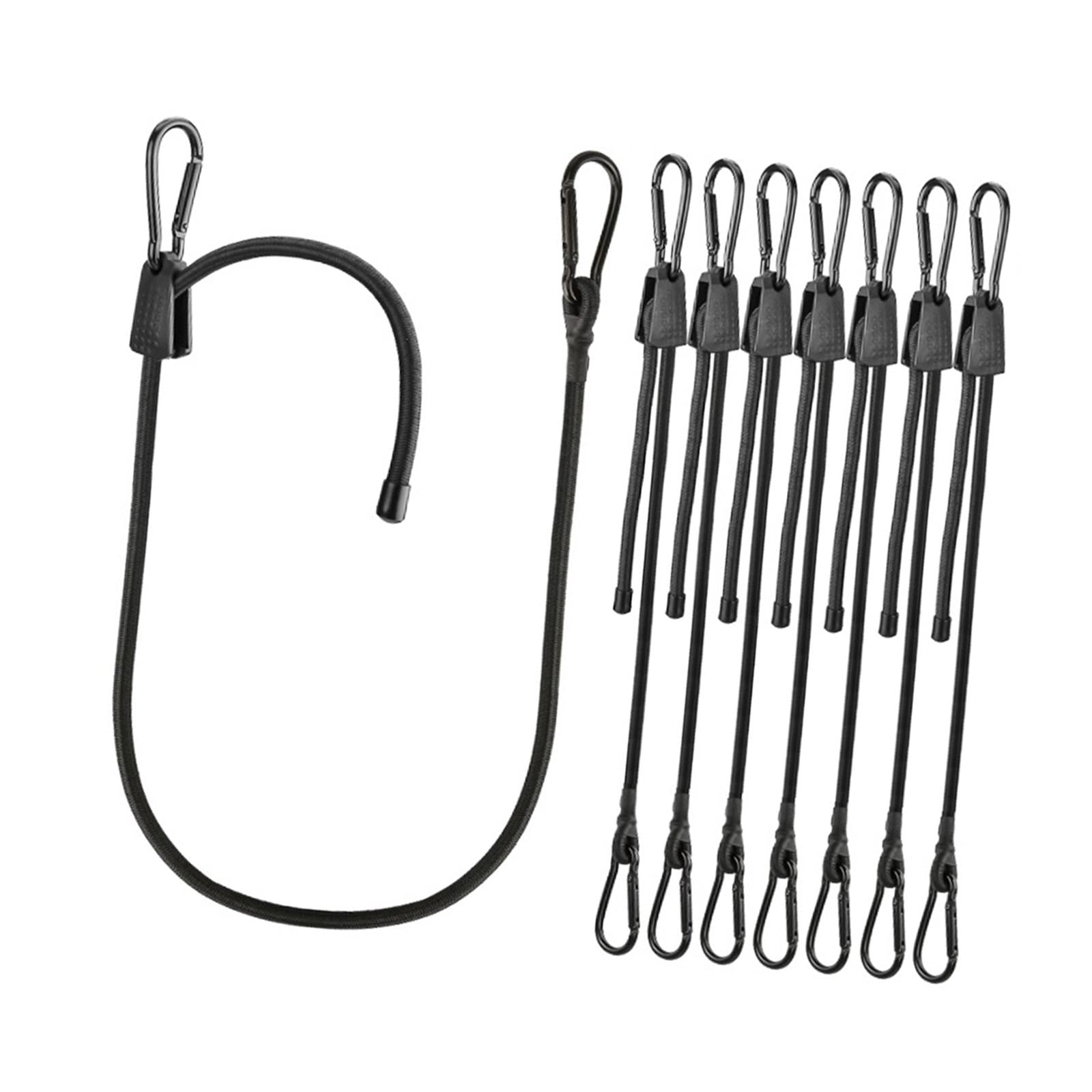 funtasica Elastic Rope Stretchable Rope Kit Bungee Jumping with Hooks Elastic Band Antigravity Adjustable Bungee Cord Hooks Heavy Duty 8PCS