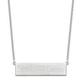 thumbnail image 2 of 925 Sterling Silver Cable Name Initials Necklace Chain SS/Brushed 2 Names with Heart Bar 18 inch, 2 of 3