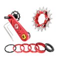 thumbnail image 2 of Cadena de Desviador trasero deal Paquetes Kit Conversión de Rojo 17T shamjiam Tensor de cadena de bicicleta, 2 of 9