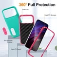 thumbnail image 4 of for iPhone 17 Pro Max Case, iPhone 17 Pro Max Phone Case with Built in Kickstand, Shockproof/Dustproof/Drop Proof Heavy Duty Military-Grade Rugged Protective Cover for iPhone 17 Pro Max,Green, 4 of 8