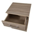 thumbnail image 6 of Contemporary Home Living 1-Drawer Nightstand with Open Shelf - 24" - Light Brown, 6 of 6