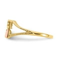 thumbnail image 4 of Auriga Fine Jewelry 14K Two-tone Gold Sweet 15 Heart Ring Size 6for Women, 4 of 6